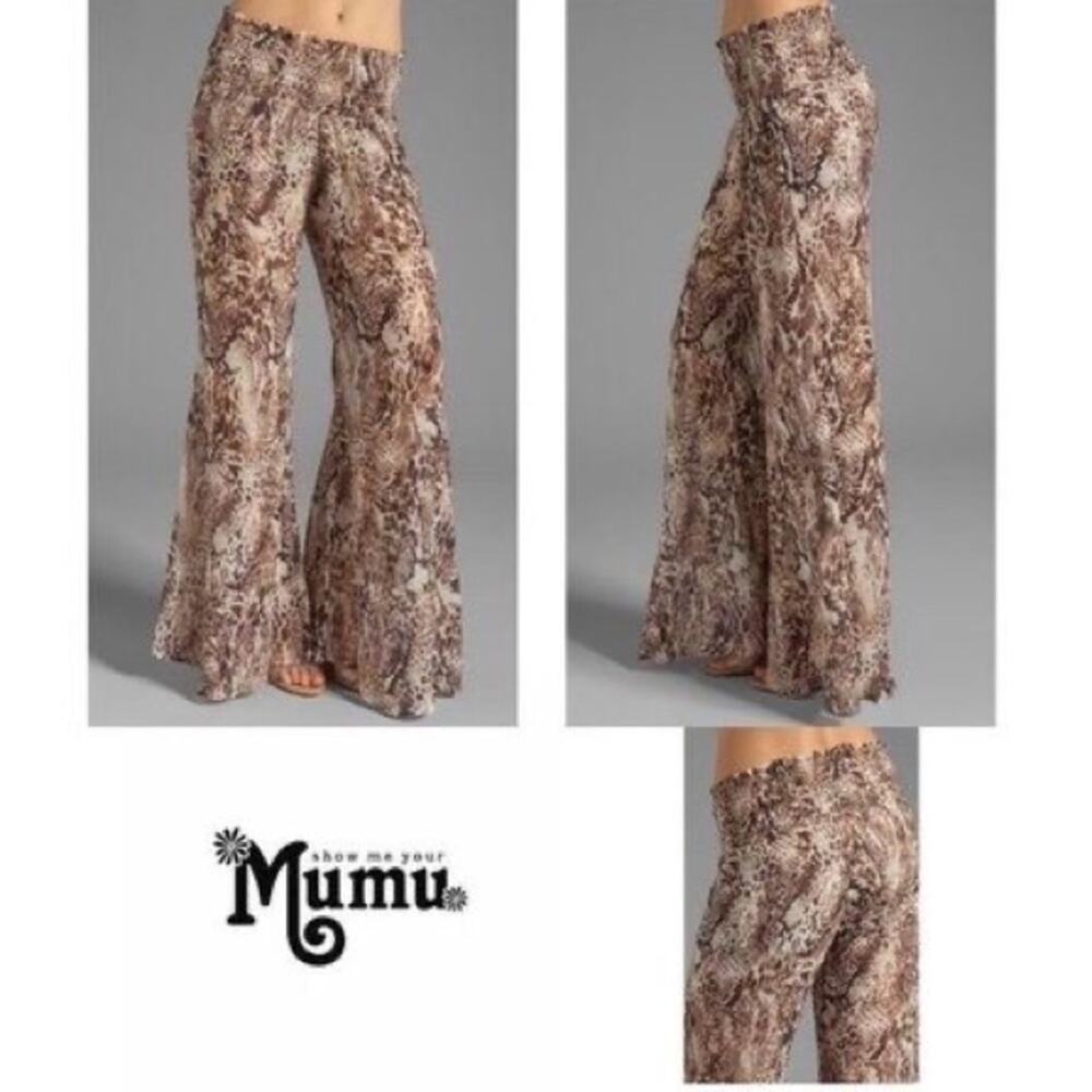 Show me your Mumu Size Small Robert’s Party Wide Leg Sheer Pants